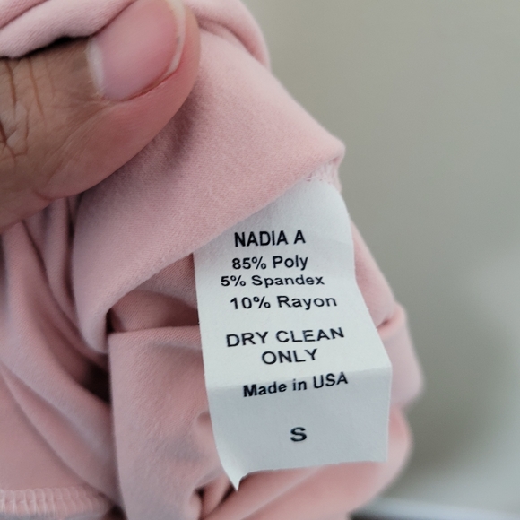 Nadia Aboulhosn tied up pink dress S - Picture 3 of 7